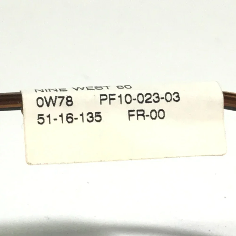 Nine West Petite Eyeglasses Frames 80 W78 Black Brown Round Full Rim 51-16-135